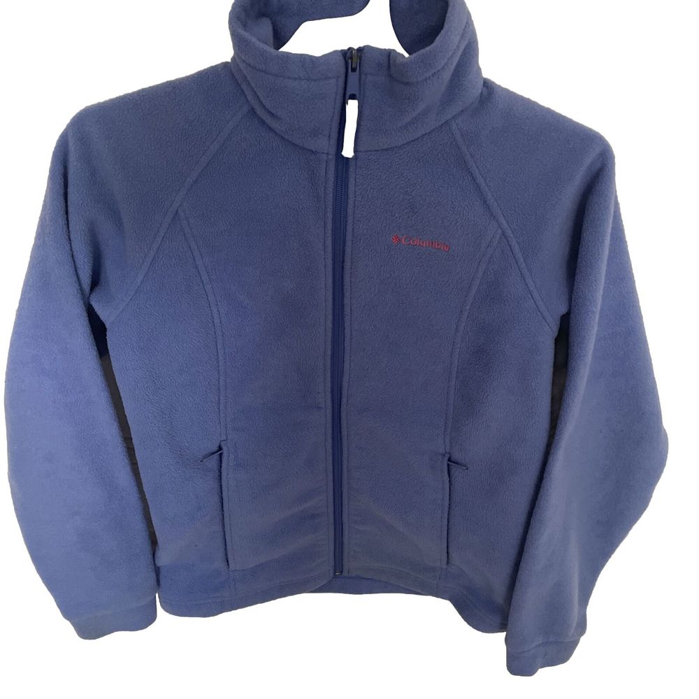 Columbia Fleece Jacket Full zip Girls 14/16 Casual Blue